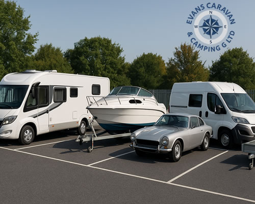 Secure storage for caravans, motorhomes, boats, and cars in North Wales